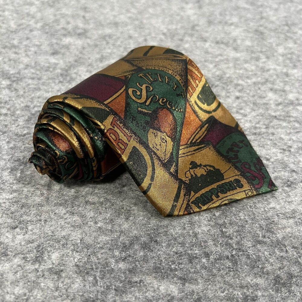 Myung‎ Ju Silk Tie Graphic Print Mercedes Hand Made High Fashion